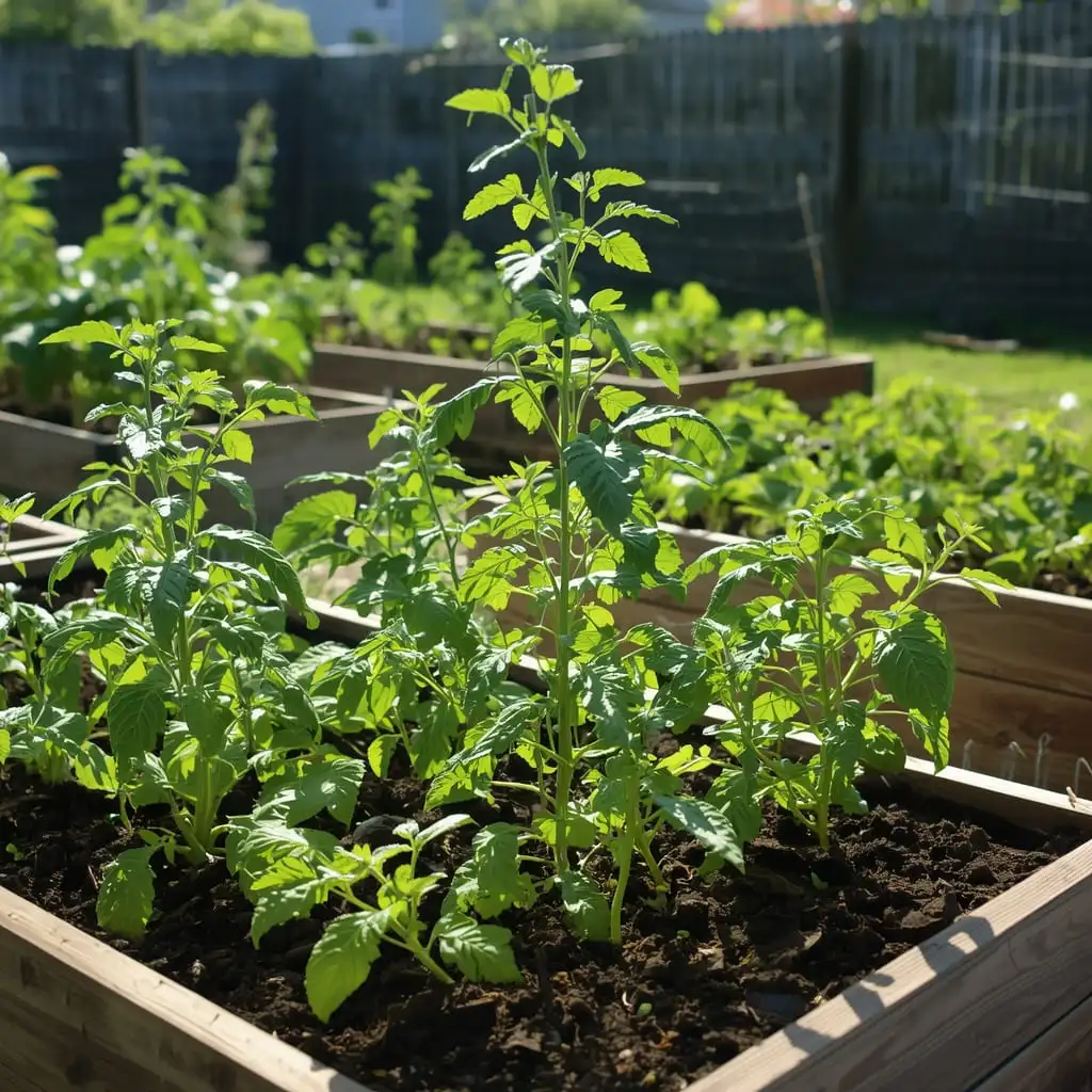 vegetables to plant in may in a backyard garden with fresh plants
