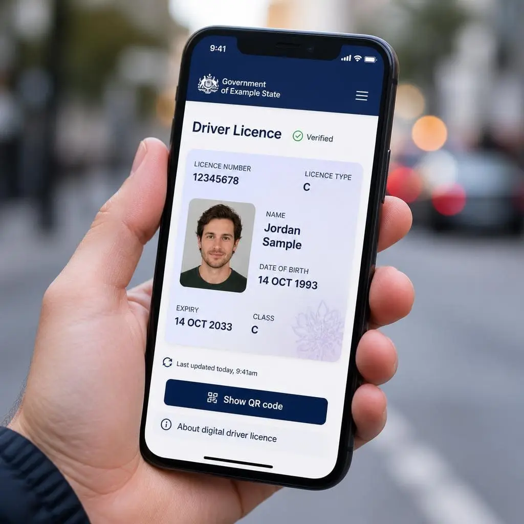 NSW Digital Driver Licence displayed on the Service NSW app