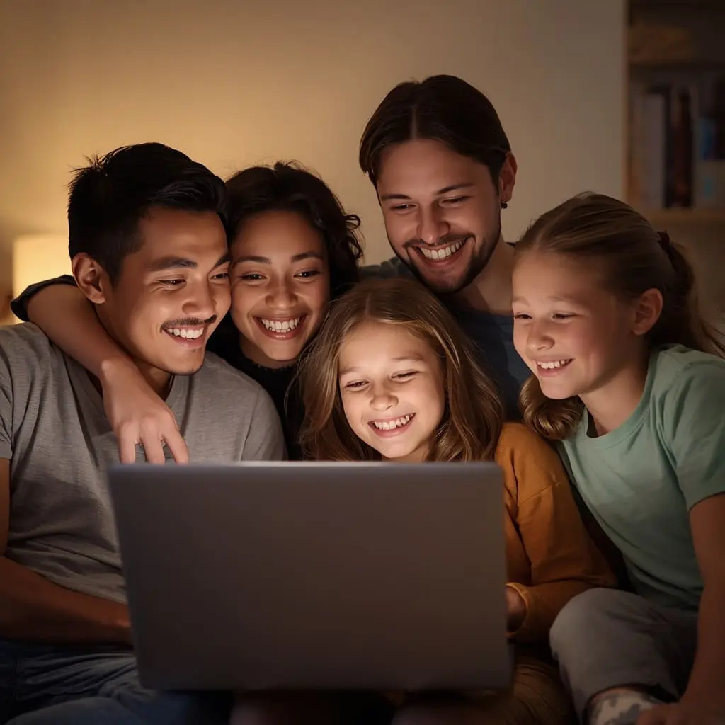 NSW family using the Service NSW Savings Finder to claim rebates online
