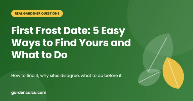 First Frost Date: 5 Easy Ways to Find Yours and What to Do – guide to first frost date