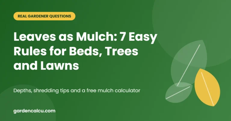 Leaves as Mulch: 7 Easy Rules for Beds, Trees and Lawns – guide to leaves as mulch