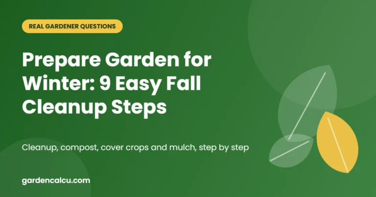 Prepare Garden for Winter: 9 Easy Fall Cleanup Steps – guide to prepare garden for winter