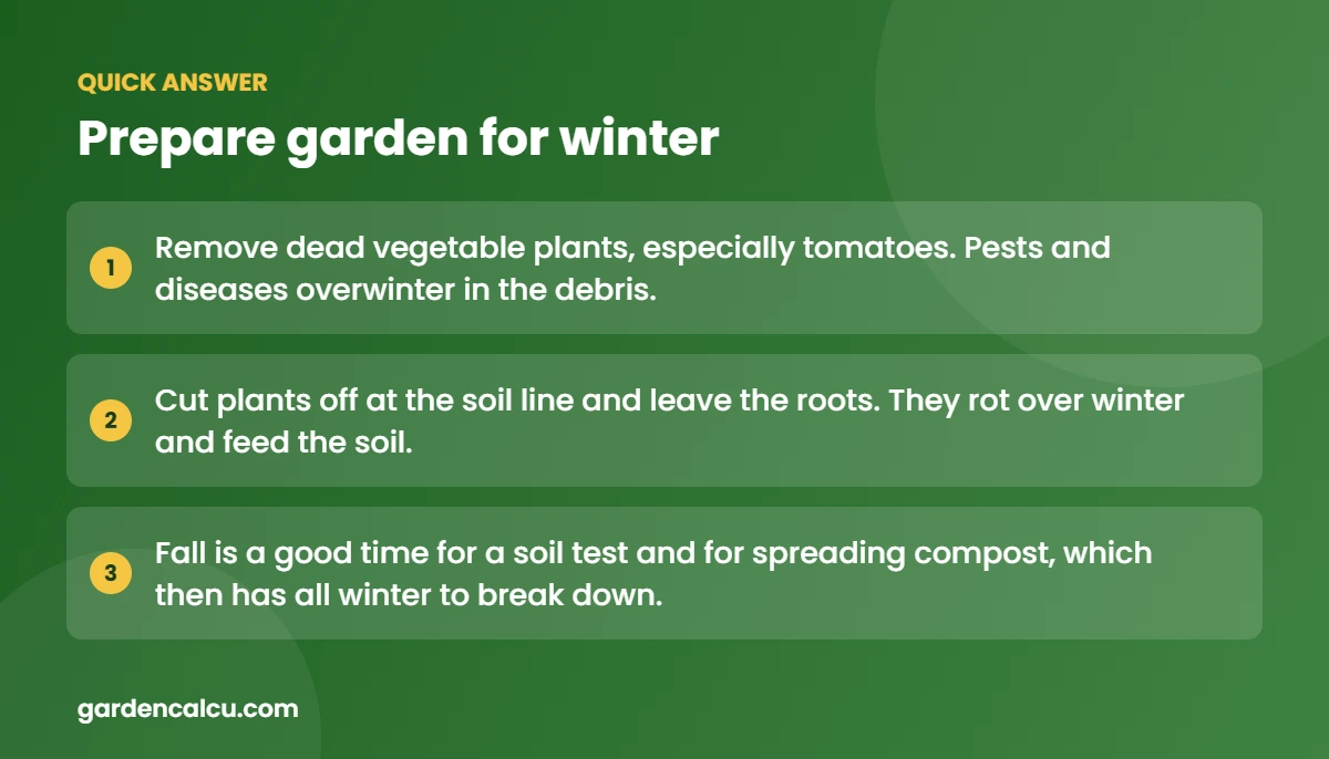 Quick answer: prepare garden for winter